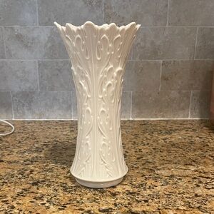 Lenox Textured White Vase
